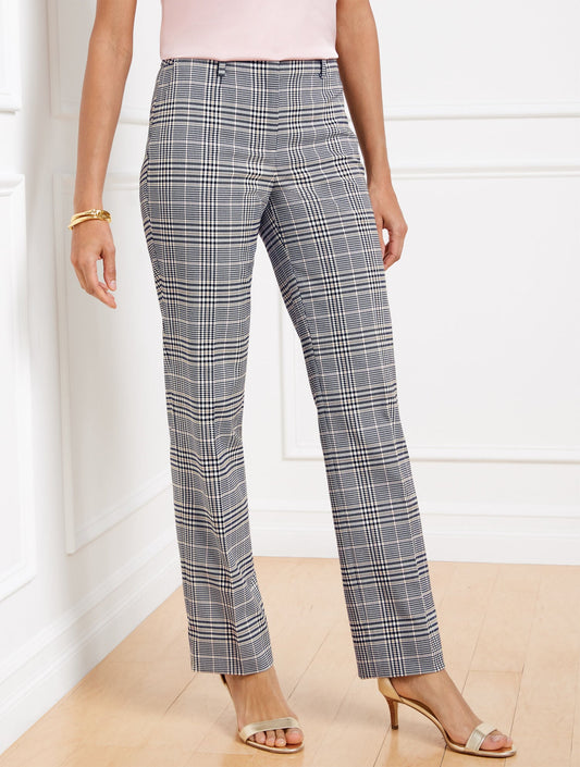 LAKE GLEN PLAID STRAIGHT LEG PANTS