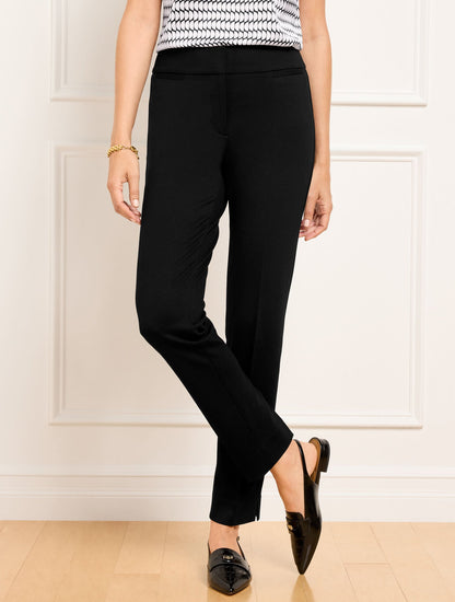 LUXE PONTE TAPERED LEG PANTS