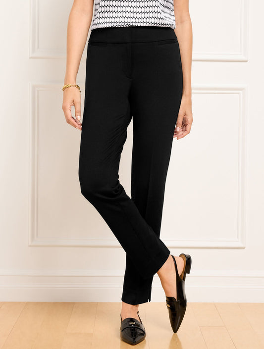 LUXE PONTE TAPERED LEG PANTS
