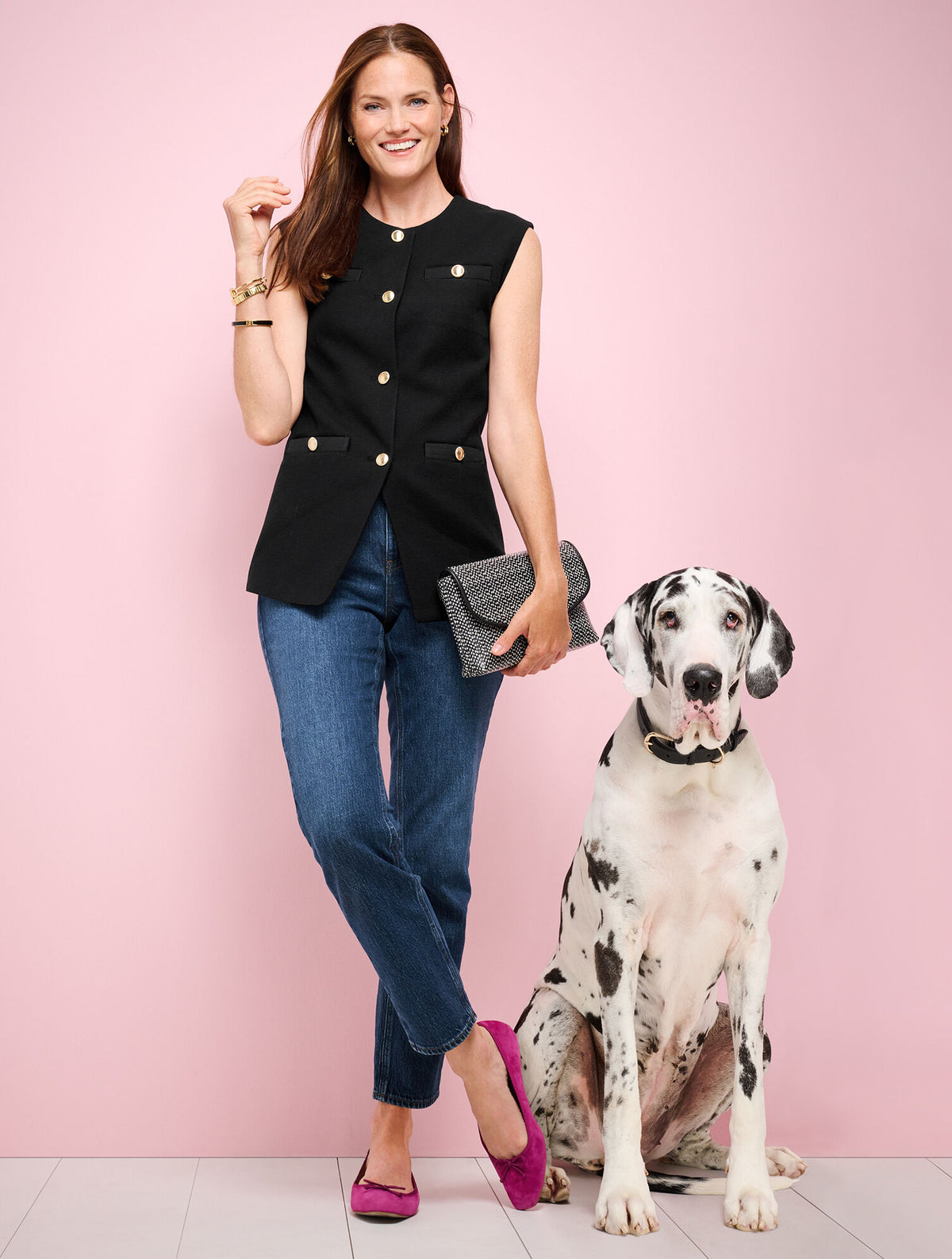 SLIM STRAIGHT ANKLE JEANS - BETTINA WASH
