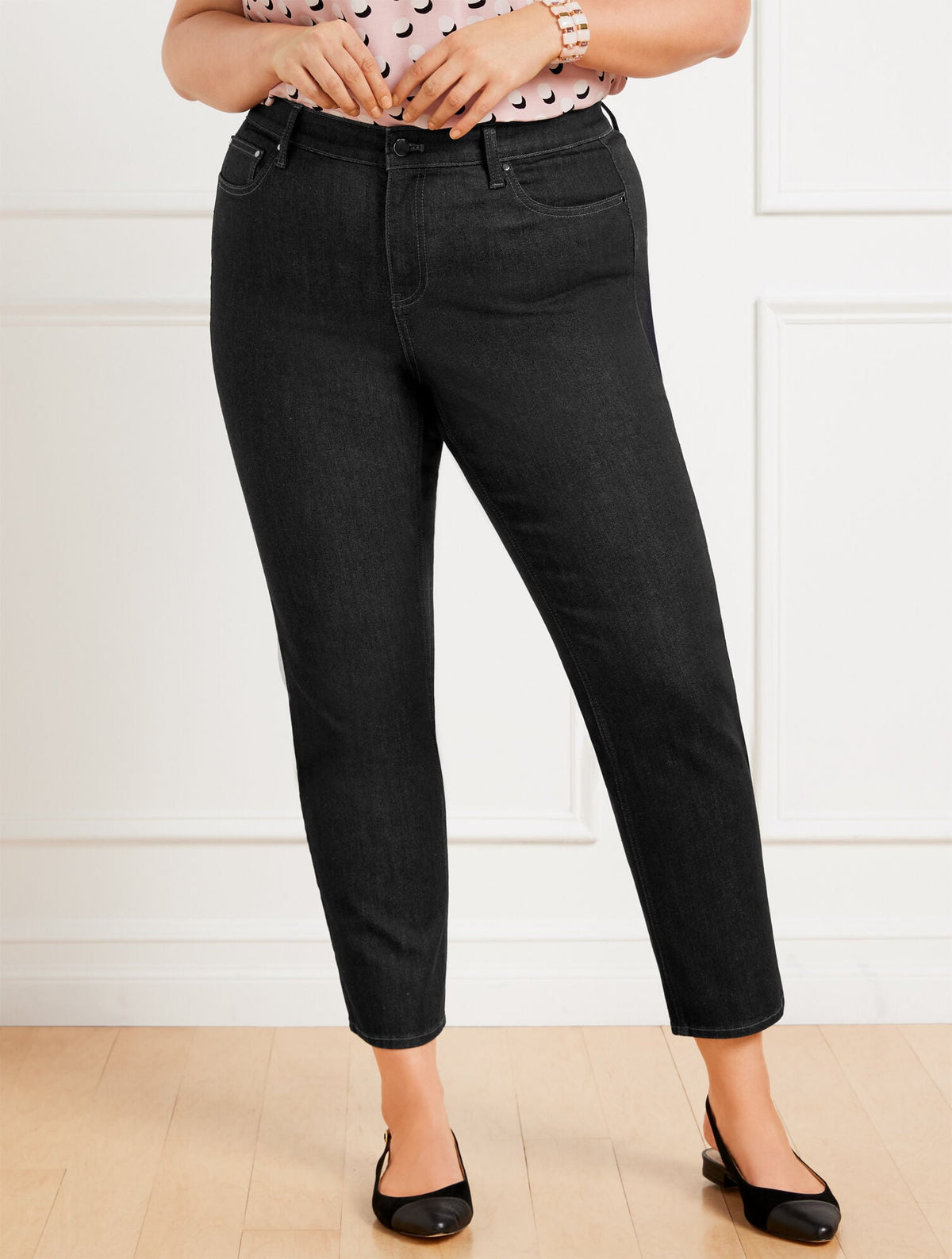 SLIM STRAIGHT ANKLE JEANS - ELLIOT WASH