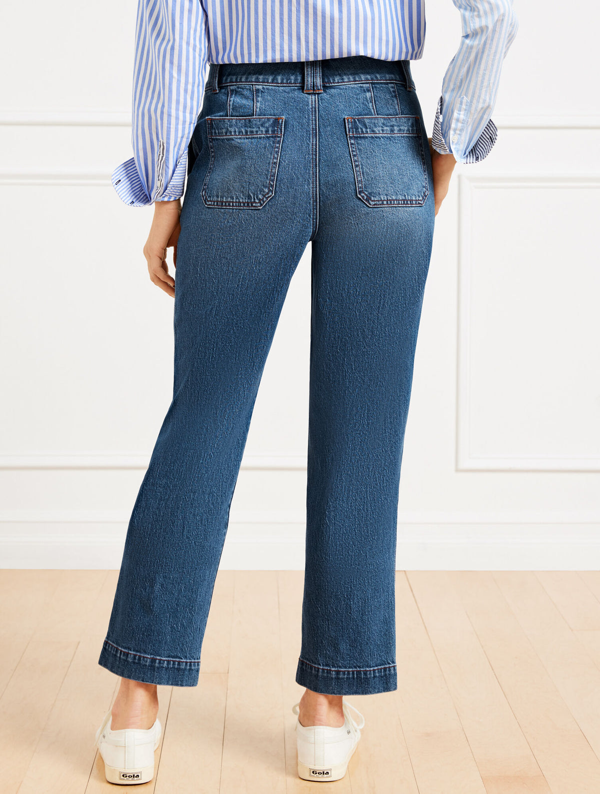 STRAIGHT ANKLE JEANS - SYDNEY WASH