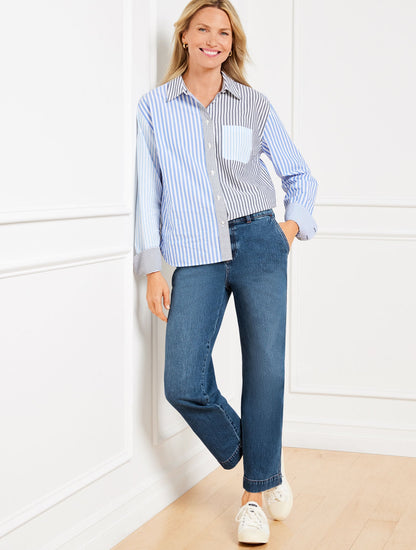 STRAIGHT ANKLE JEANS - SYDNEY WASH