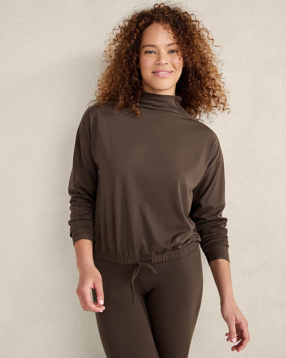 BALANCE FUNNEL-NECK PULLOVER