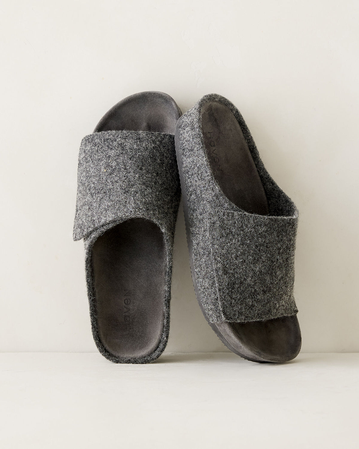 FELTED WOOL SLIDES