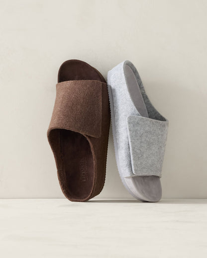 FELTED WOOL SLIDES