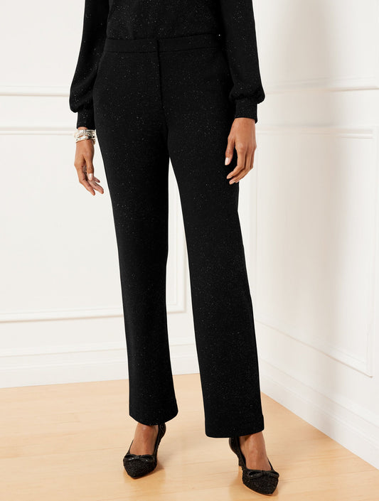 STRAIGHT LEG SPARKLE KNIT PANTS