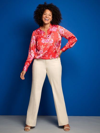 TALBOTS PROVIDENCE FLARE LEG PANTS - PONTE