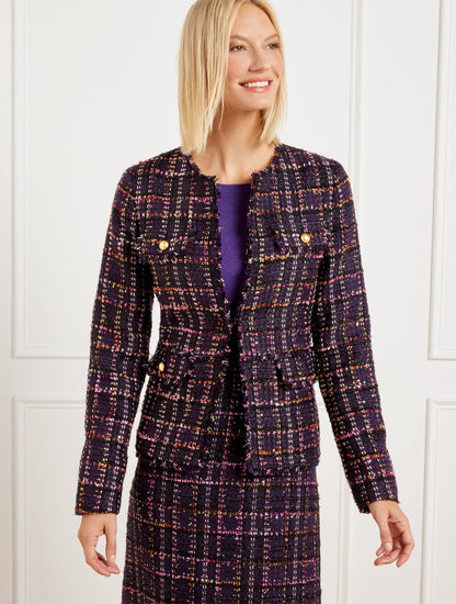 MIDNIGHT SPARKLE TWEED JACKET