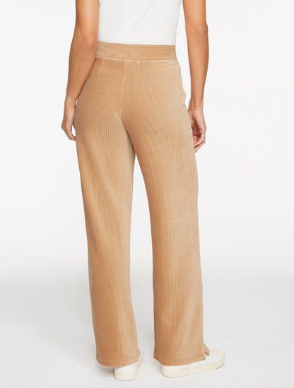 SKY LOUNGE VELOUR WIDE LEG PANTS