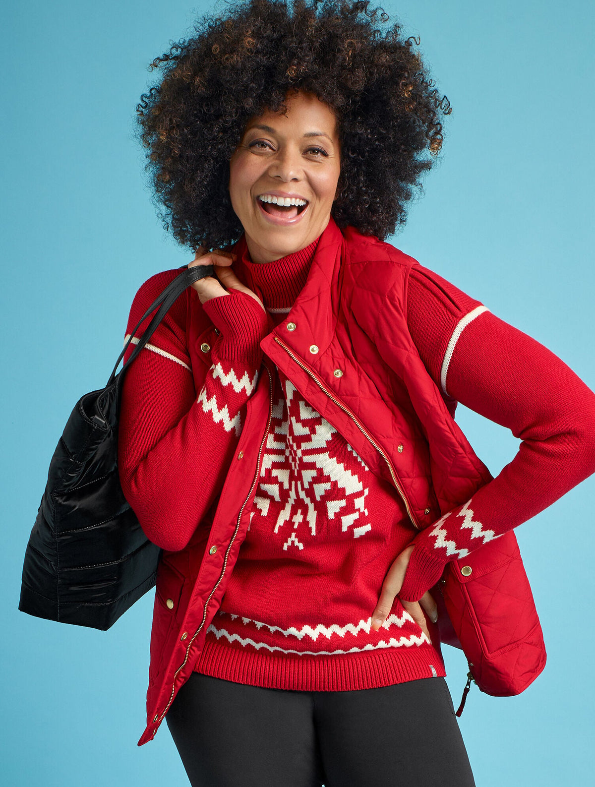 TURTLENECK SWEATER - SNOWFLAKE
