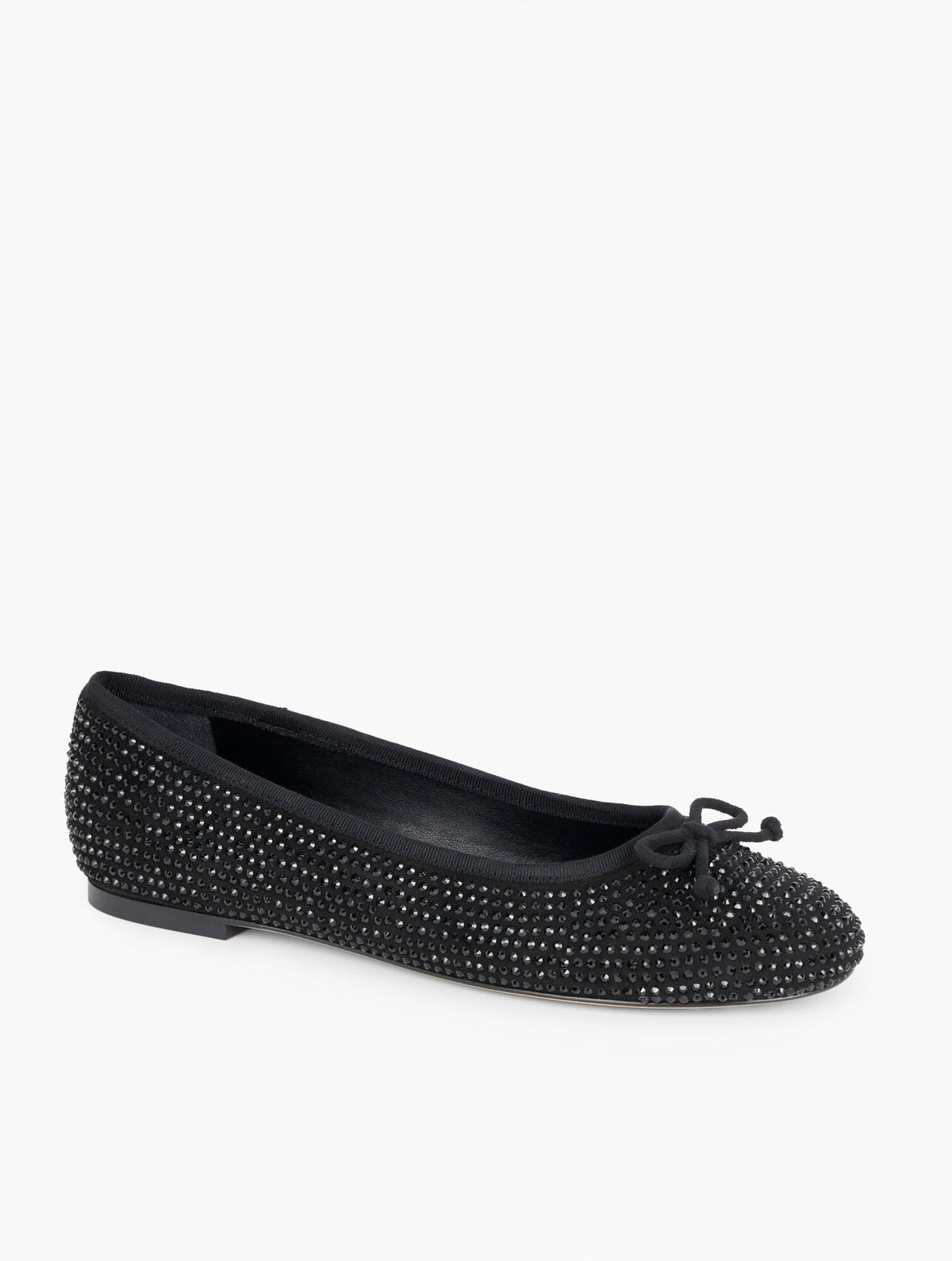 BLAIR RHINESTONE SUEDE BALLET FLATS