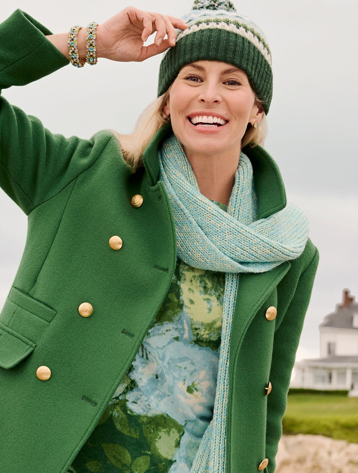 SHAKER STITCH SCARF - MARL