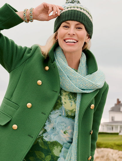 SHAKER STITCH SCARF - MARL