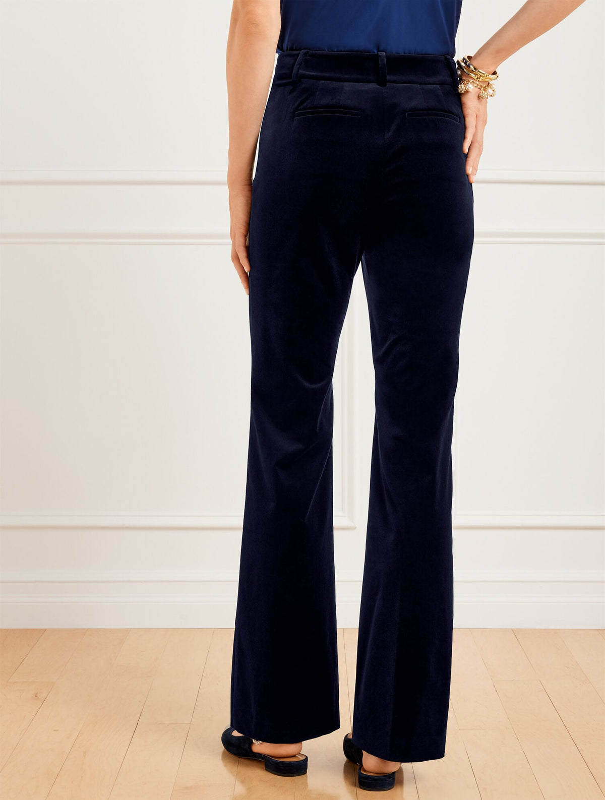 FLARE LEG VELVETEEN PANTS