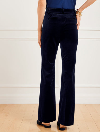 FLARE LEG VELVETEEN PANTS