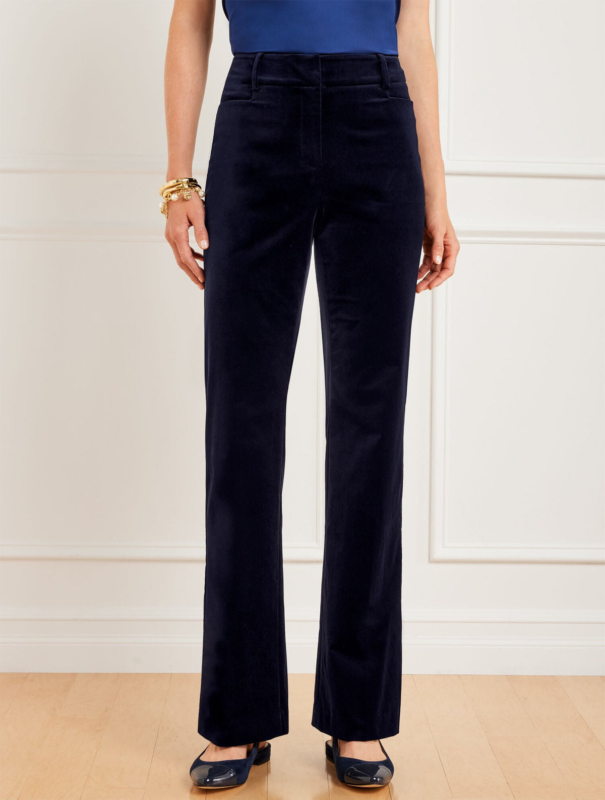 FLARE LEG VELVETEEN PANTS