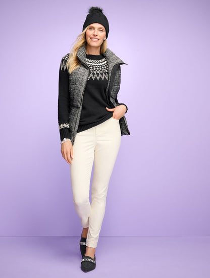 CREWNECK SWEATER - SPIRITED FAIR ISLE