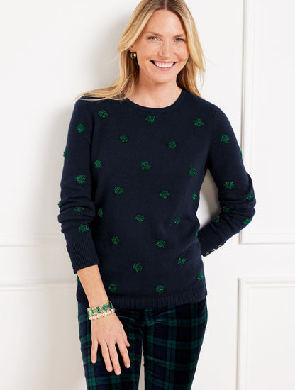 CREWNECK SWEATER - TINSEL DOT