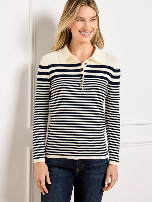 SMOOTH COTTON POLO - STRIPE