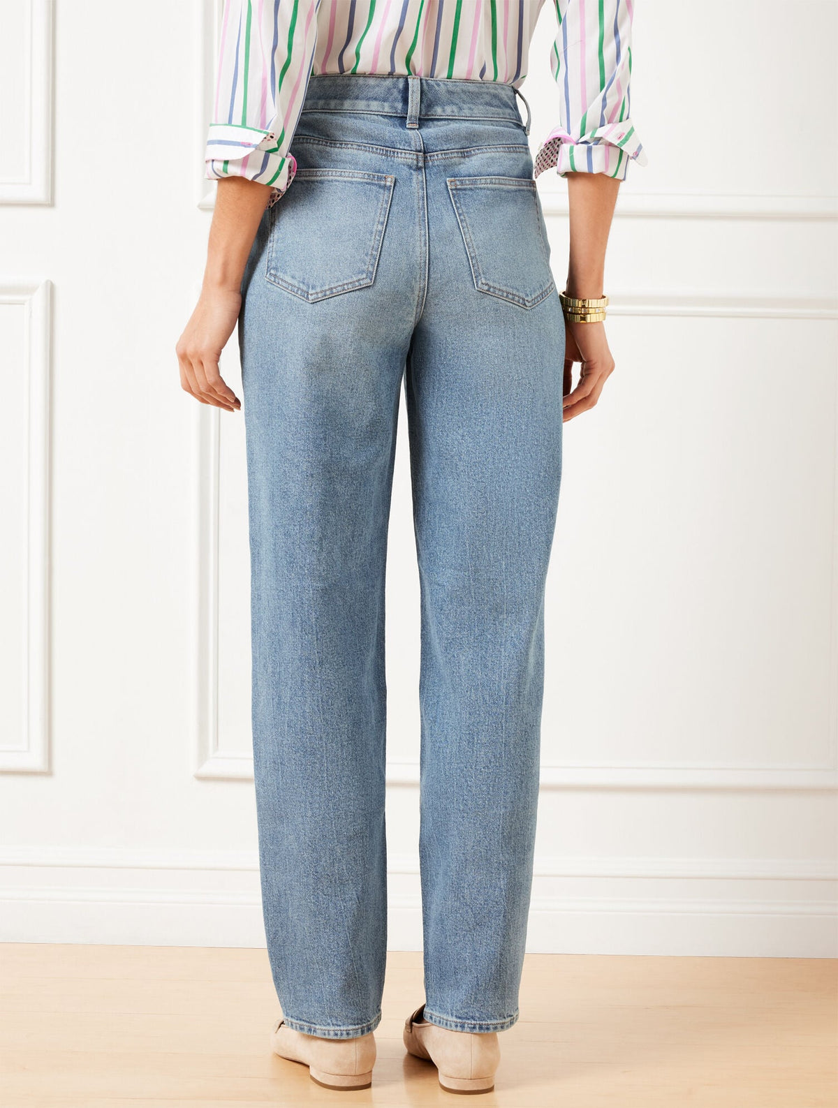 HIGH WAIST RELAXED JEANS - ALLENBY WASH