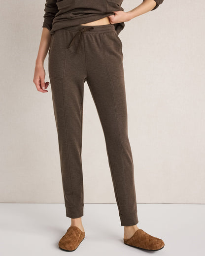 FLEECE PINTUCK JOGGERS