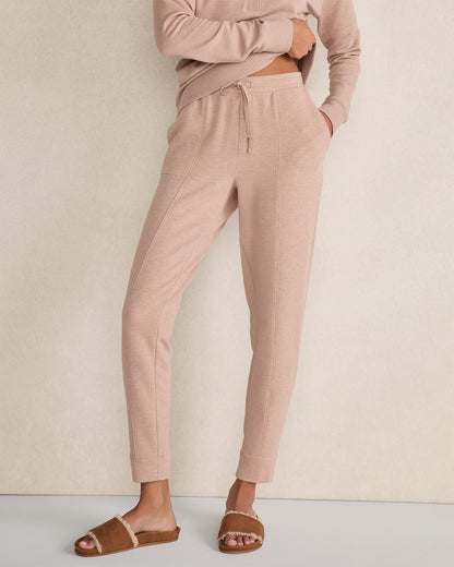 FLEECE PINTUCK JOGGERS