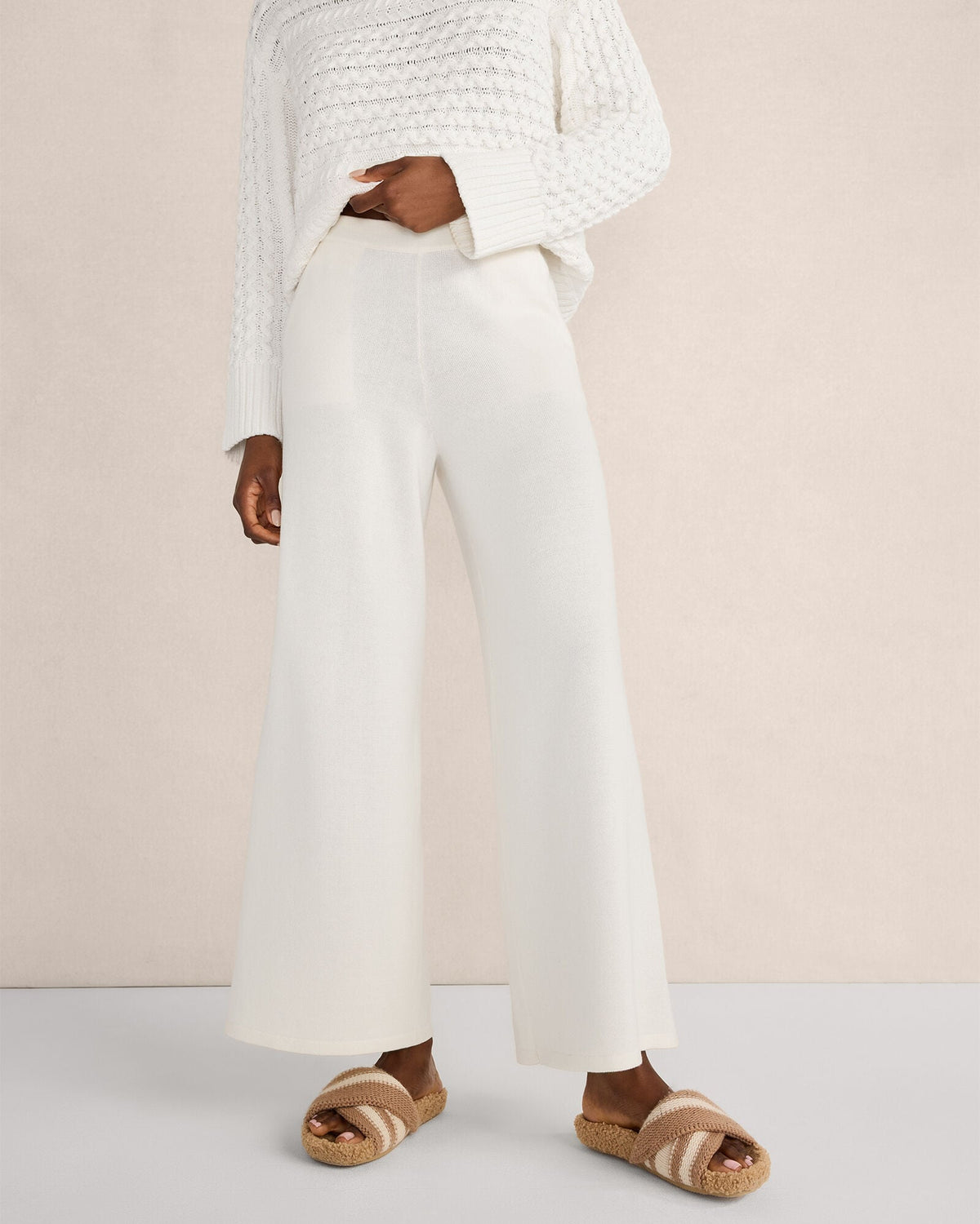 ORGANIC COTTON WIDE LEG PANTS