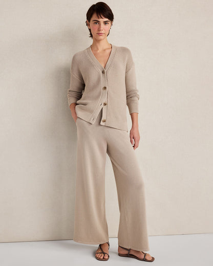 ORGANIC COTTON WIDE LEG PANTS