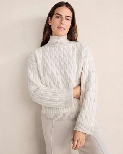 ORGANIC COTTON JACQUARD SWEATER