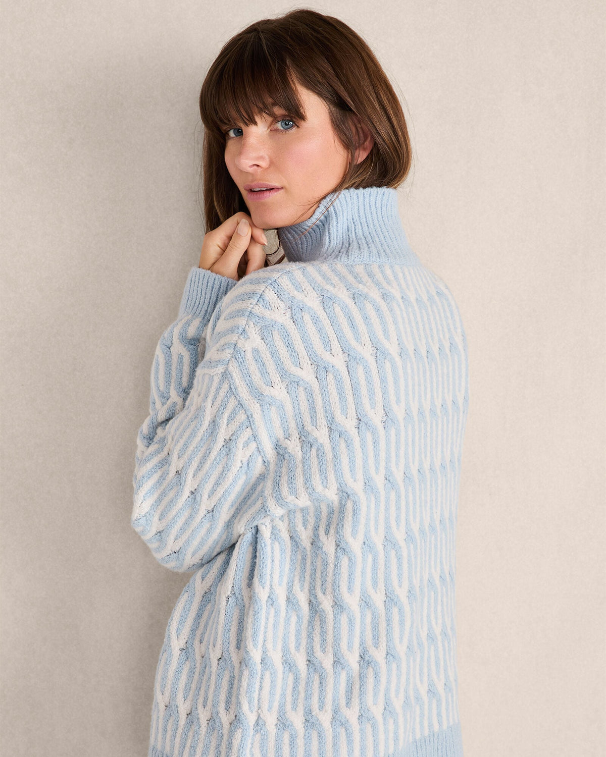 ORGANIC COTTON JACQUARD SWEATER