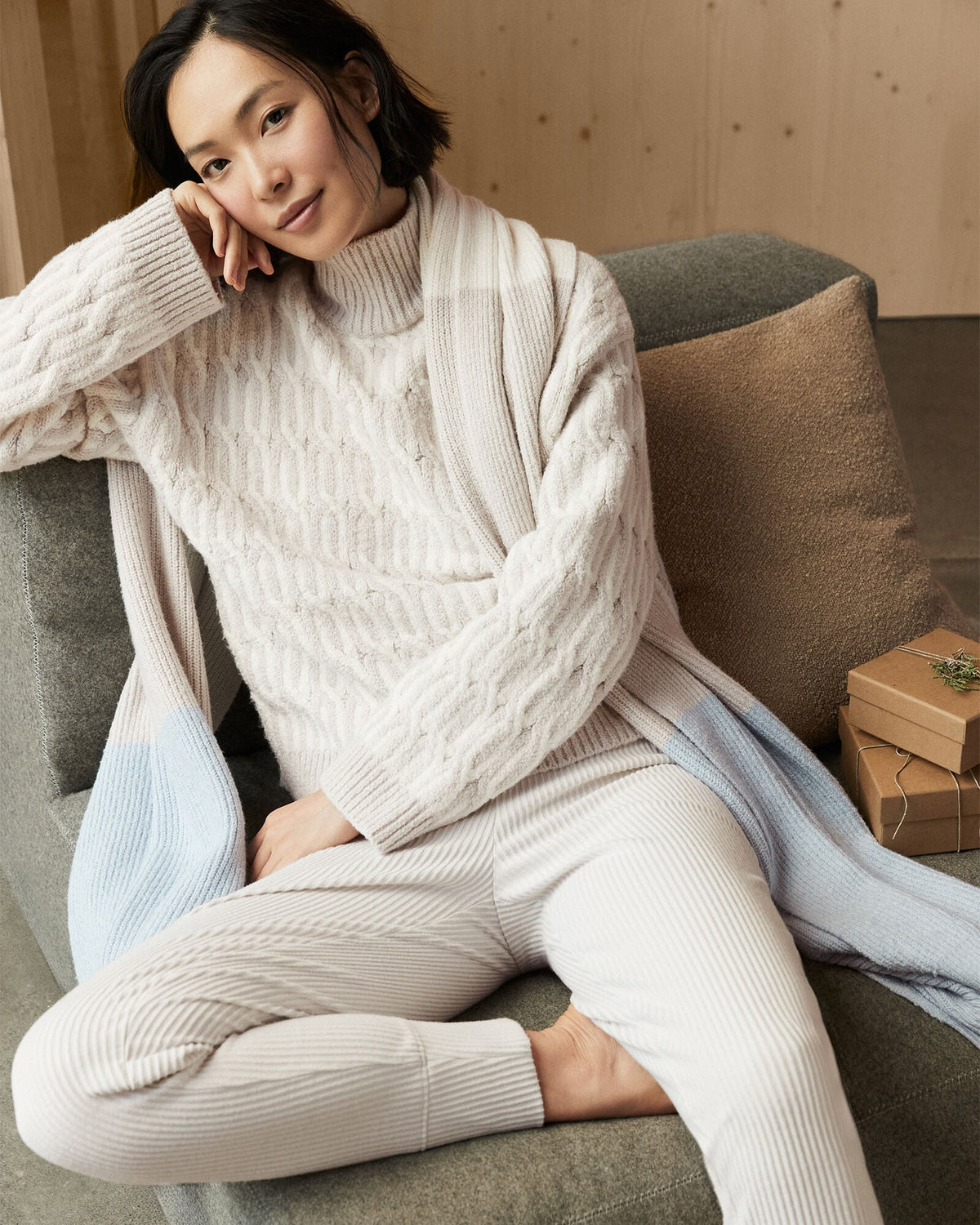 ORGANIC COTTON JACQUARD SWEATER