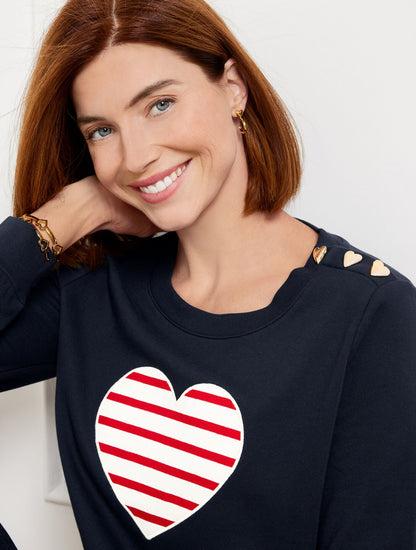 CREWNECK SWEATSHIRT - HEART