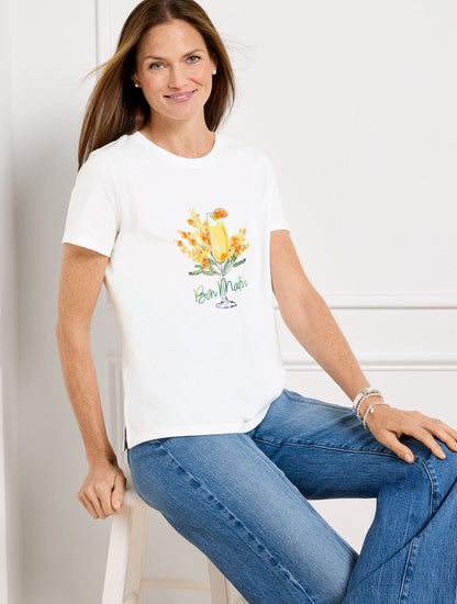 CREWNECK TEE - MIMOSA
