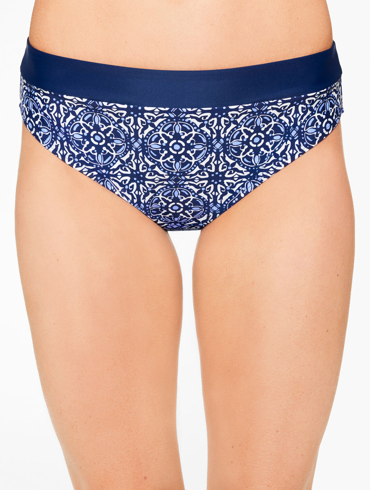 AQUA CLUB HIGH WAIST SWIM BOTTOM - IBIZA TILE