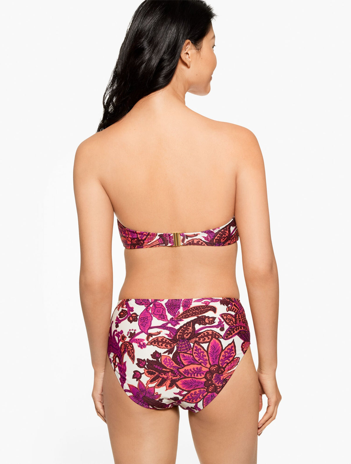 AQUA CLUB BANDEAU BIKINI TOP - BALI BLOOMS