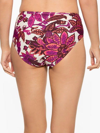 AQUA CLUB ULTRA HIGH WAIST SWIM BOTTOM - BALI BLOOMS