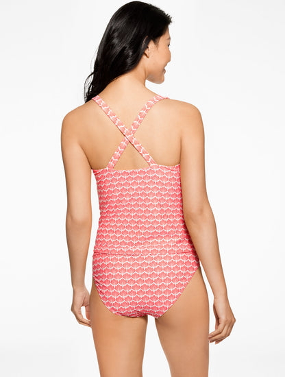 AQUA CLUB SCOOP NECK TANKINI - FIJI SHELL
