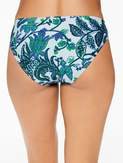AQUA CLUB MID RISE SWIM BOTTOM - BALI BLOOMS