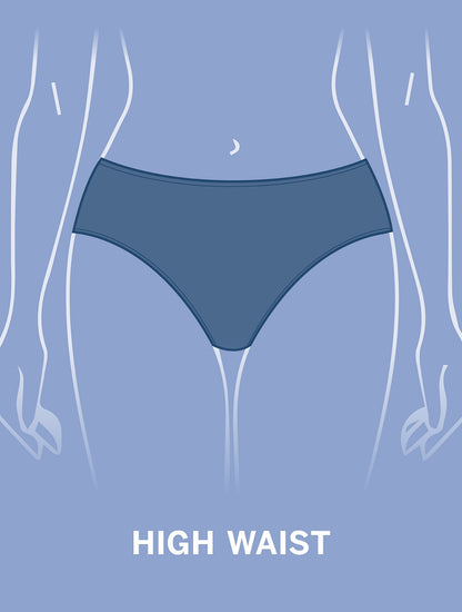 AQUA CLUB HIGH WAIST SWIM BOTTOM - FIJI SHELL