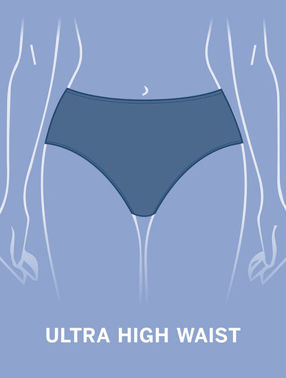 AQUA CLUB ULTRA HIGH WAIST SWIM BOTTOM - FIJI SHELL