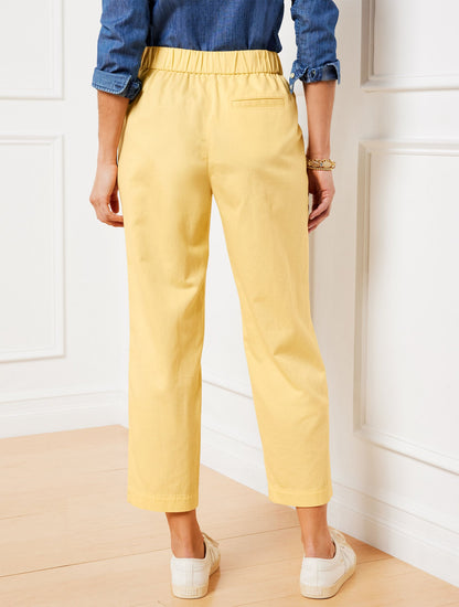 SLIM CROP PANTS
