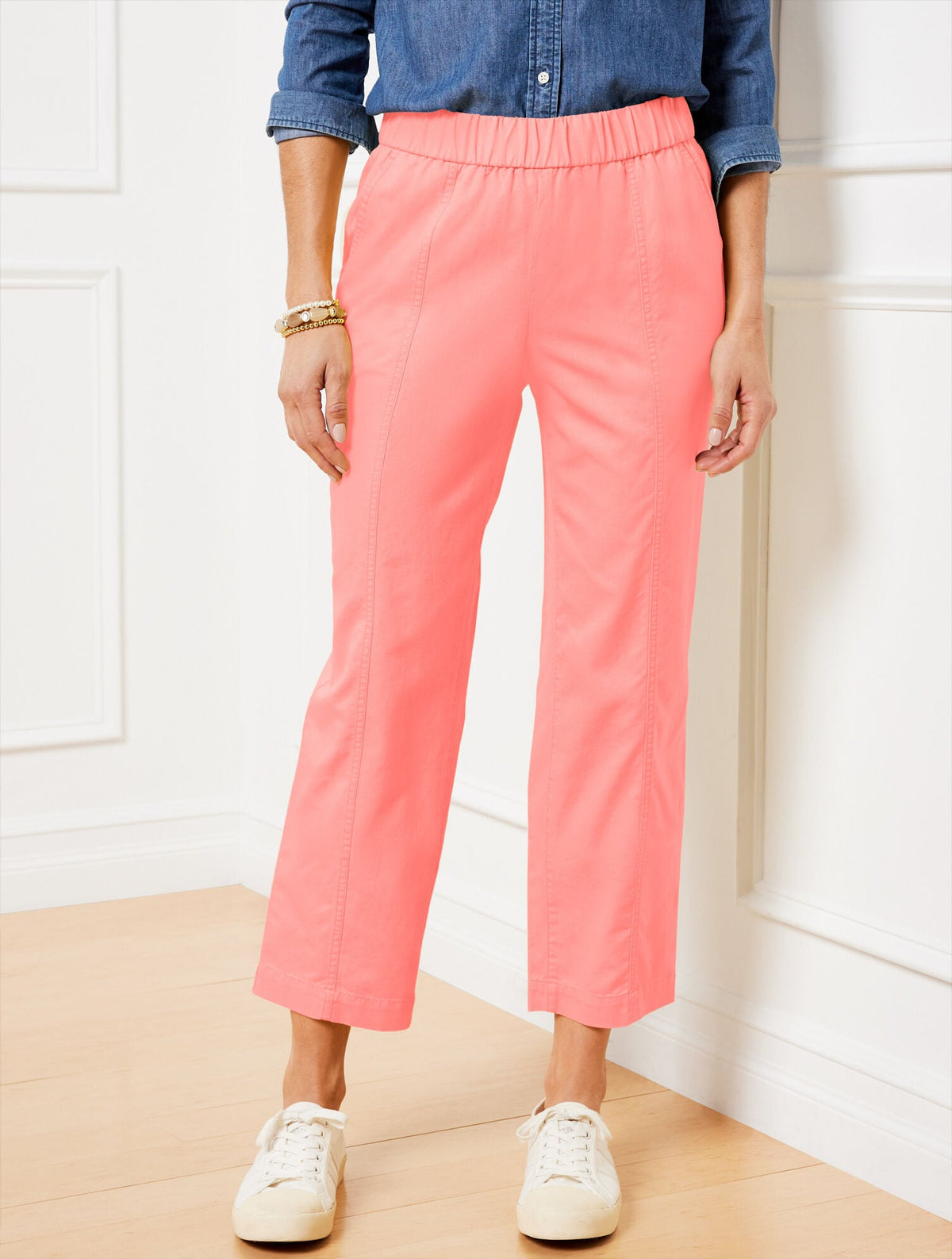SLIM CROP PANTS