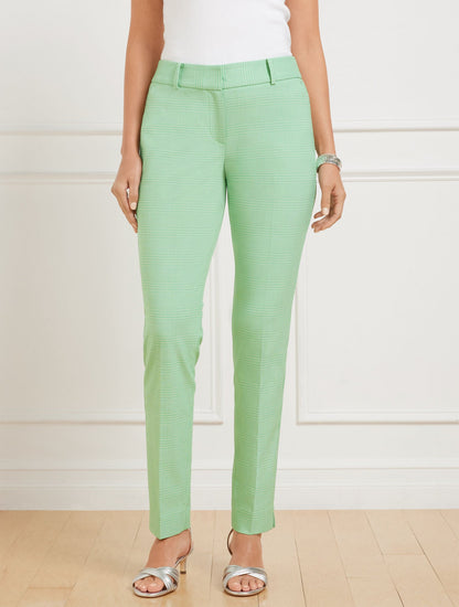 TALBOTS HAMPSHIRE STRAIGHT ANKLE PANTS - LUCETTA GLEN PLAID
