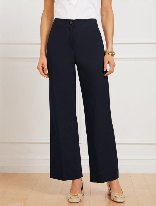 WIDE ANKLE FRESH POPLIN PANTS