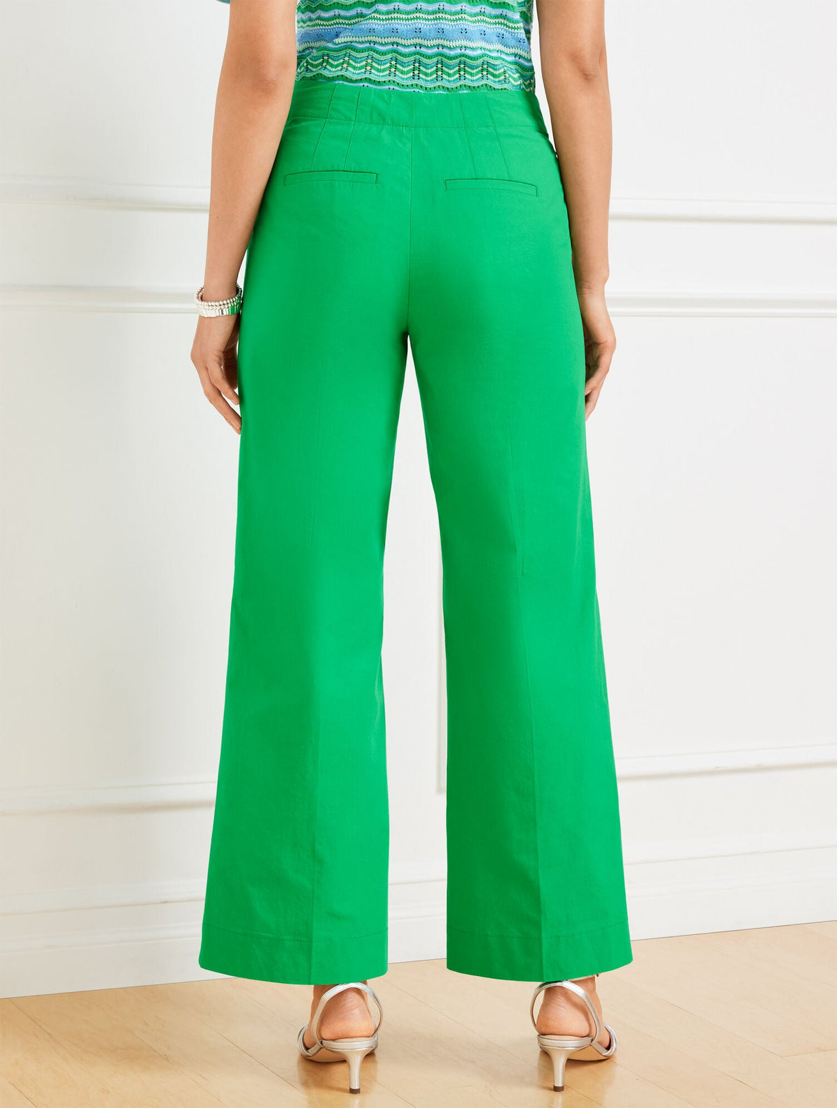 WIDE ANKLE FRESH POPLIN PANTS