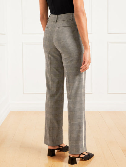 TALBOTS SOUTHAMPTON STRAIGHT LEG PANTS - LUCETTA GLEN PLAID