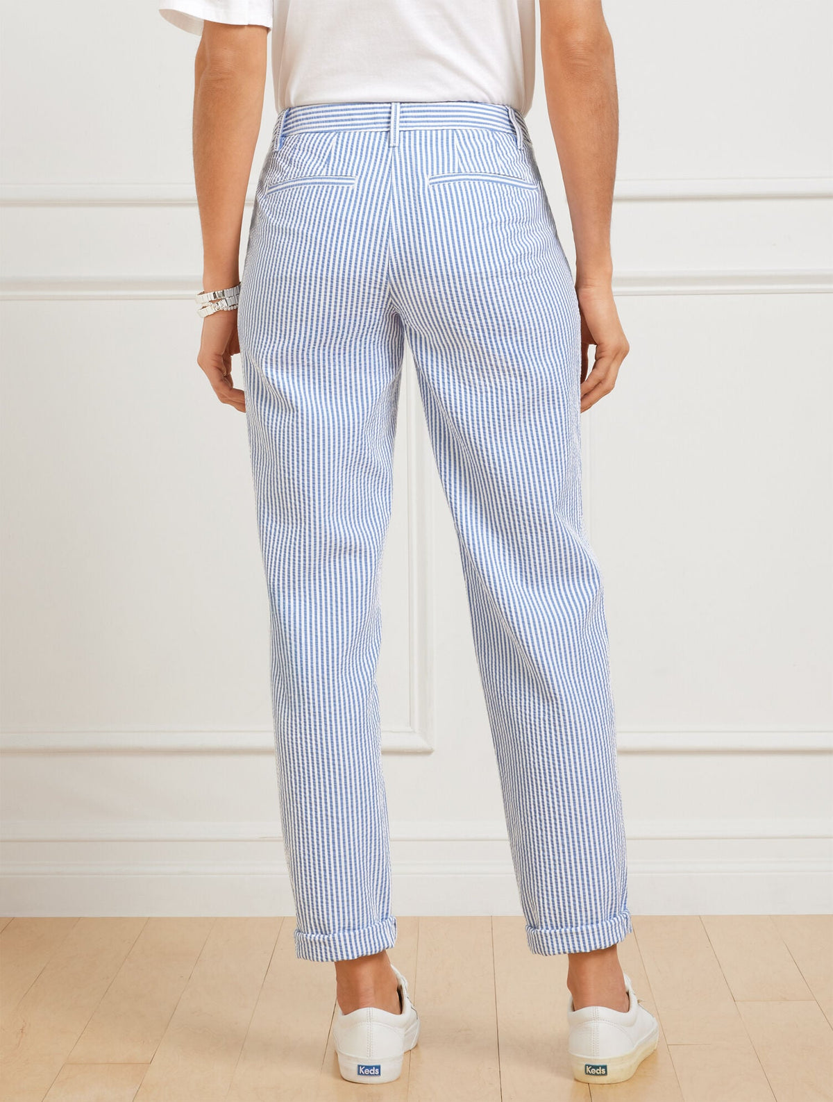 RELAXED CHINOS - SUNSHINE SEERSUCKER