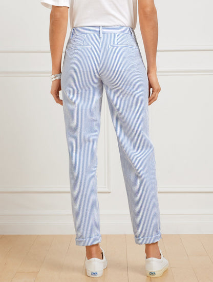 RELAXED CHINOS - SUNSHINE SEERSUCKER