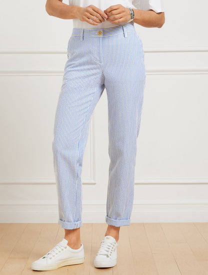 RELAXED CHINOS - SUNSHINE SEERSUCKER